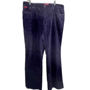 Vintage, chaps denim, red tag, purple corduroy size 16, five pocket wide, leg